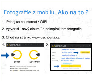 Odoslanie fotografií cez Úschovňu