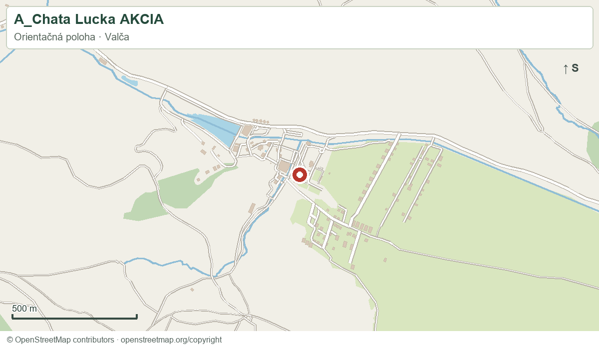 A_Chata Lucka AKCIA – orientačná mapa okolia