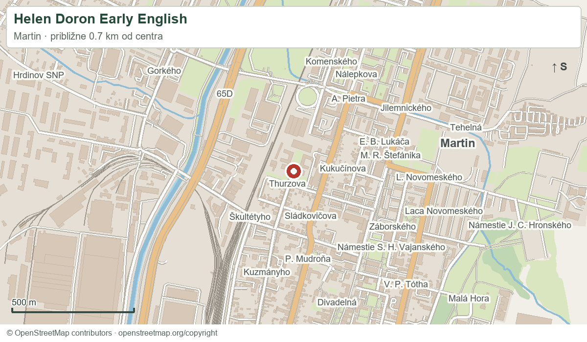 Helen Doron Early English – orientačná mapa okolia